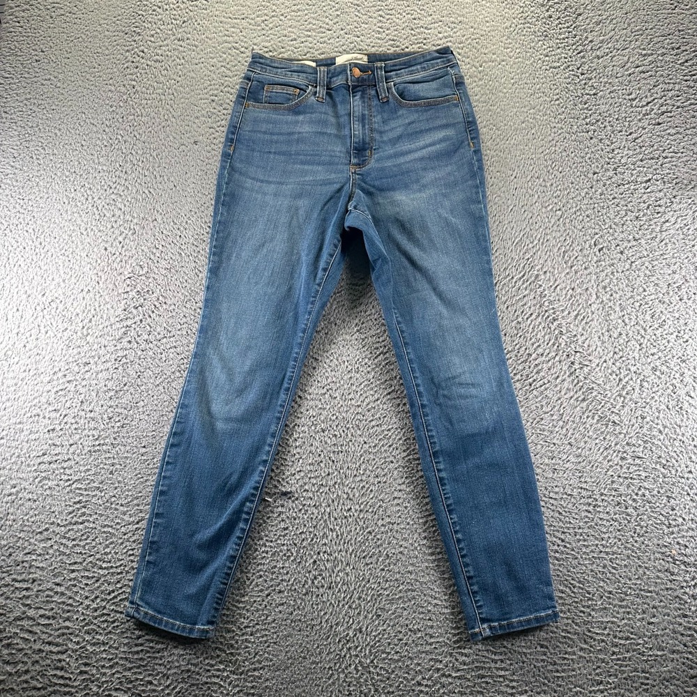 Universal Thread Jeans Women 4 Blue Cotton Denim Skinny High-Rise Faded Workwear